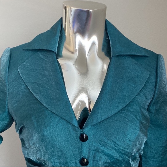 SOLD- Adrianna Papell Gathered Evening Jacket - Picture 5 of 9